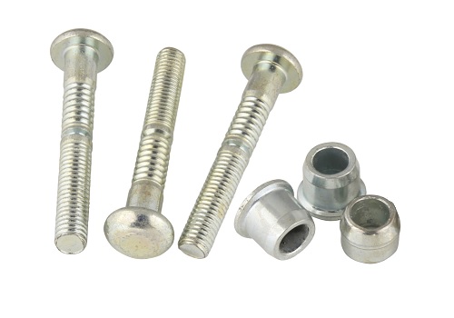 An image showing two piece fasteners, pin and collar